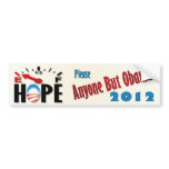 Anti Obama - Hope's Empty bumper stickers