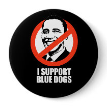 Anti-Obama - i support blue dogs Buttons