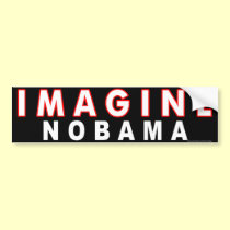 anti Obama "Imagine Nobama" sticker bumper stickers