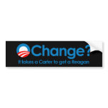 Anti-Obama - It takes a Carter to get a Reagan Bumper Stickers