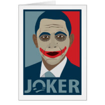 Anti-Obama Joker Greeting Card