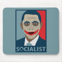 Anti-Obama Joker Socialist Mouse Pads