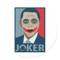 Anti-Obama Joker stickers