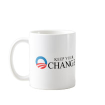 Anti-Obama - Keep your change black Coffee Mugs