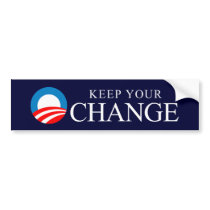 Anti-Obama - Keep your change bumper stickers by antiobama Anti-Obama - Keep your change bumper stickers