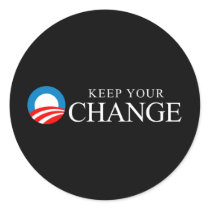 Anti-Obama - Keep your change stickers
