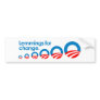 Anti-Obama - Lemmings for change Bumper Sticker