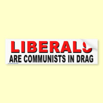 anti Obama "Liberals Are Commies" stickers bumper stickers