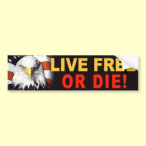 anti Obama "Live Free Or Die" bumper sticker bumper stickers
