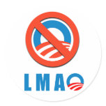 Anti-Obama - LMAO Round Sticker
