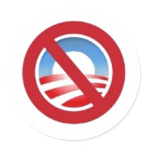 Anti-obama logo sticker