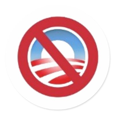 Anti-obama logo sticker by llrichards