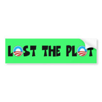 Anti Obama,lost the plot Obama bumper stickers by NOBAMAMAN Anti Obama,lost the plot Obama bumper stickers