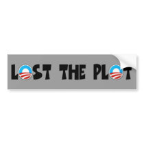 Anti Obama,lost the plot Obama bumper stickers by NOBAMAMAN Anti Obama,lost the plot Obama bumper stickers