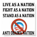 Anti Obama Nation Poster posters