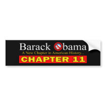 Anti-Obama - New Chapter...Bankruptcy Bumper Sticker