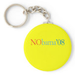 ANTI-OBAMA / NOBAMA '08 KEYCHAIN