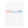 ANTI-OBAMA / NOBAMA '08 POST CARD