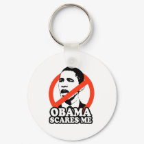ANTI-OBAMA / OBAMA SCARES ME keychains by antiobama ANTI-OBAMA / OBAMA SCARES ME keychains