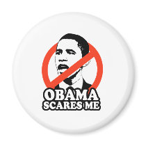 ANTI-OBAMA / OBAMA SCARES ME magnets
