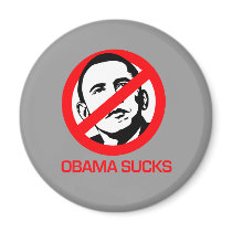 Anti-Obama - Obama Sucks Fridge Magnet