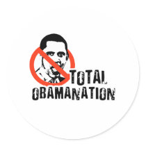 ANTI-OBAMA: OBAMANATION stickers by Politicaltshirts ANTI-OBAMA: OBAMANATION stickers