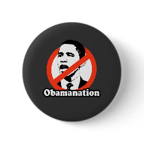 ANTI-OBAMA / OBAMANATION T-SHIRT PINBACK BUTTONS