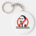 ANTI-OBAMA / OBAMANATION T-SHIRT KEYCHAIN