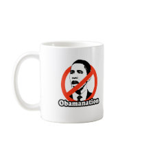 ANTI-OBAMA / OBAMANATION T-SHIRT mugs