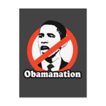 ANTI-OBAMA / OBAMANATION T-SHIRT postcards