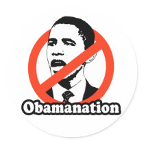 ANTI-OBAMA / OBAMANATION T-SHIRT stickers