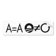 Anti-Obama Objectivist bumper sticker bumpersticker