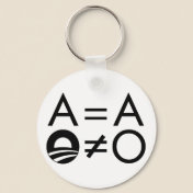 Anti-Obama Objectivist keychain