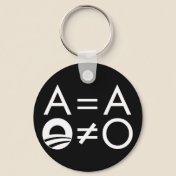 Anti-Obama Objectivist keychain