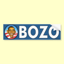 Anti Obama "Obozo" bumper sticker bumper stickers