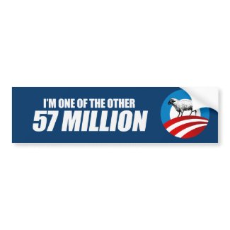Anti-Obama - One of the 57 million Bumpersticker bumpersticker