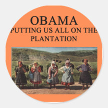 anti obama plantation sticker