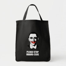Anti-Obama - please stop obamacare Tote Bag