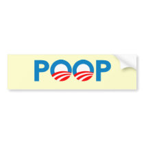 ANTI-OBAMA - POOP bumper stickers