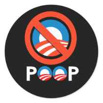 ANTI-OBAMA - POOP STICKERS