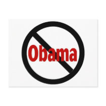 Anti Obama postcards by TeeZazzle Anti Obama postcards