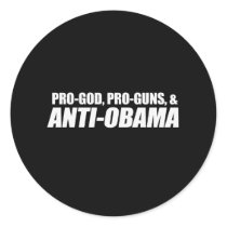 Anti-Obama - PRO-GOD PRO-GUNS ANTI-OBAMA Bumpersti stickers