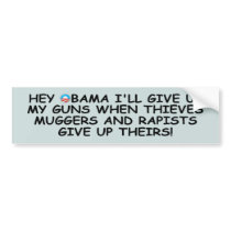 Anti Obama pro guns no more Obama bumper stickers