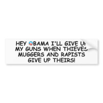 Anti Obama pro guns no more Obama bumper stickers