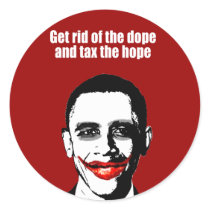 Anti-Obama - rid of the dope Sticker
