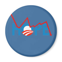 Anti-Obama - Shattered Hope T-shirt magnets