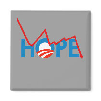 Anti-Obama - Shattered Hope T-shirt magnets