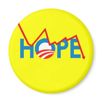 Anti-Obama - Shattered Hope T-shirt magnets