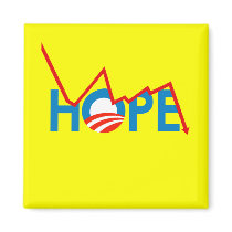 Anti-Obama - Shattered Hope T-shirt magnets