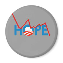 Anti-Obama - Shattered Hope T-shirt magnets